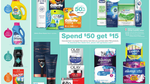 Walgreens P&G Rebate Feature